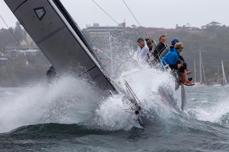 Dealing with the waves on Sydney Harbour Regatta last year - photo © Andrea Francolini / MHYC