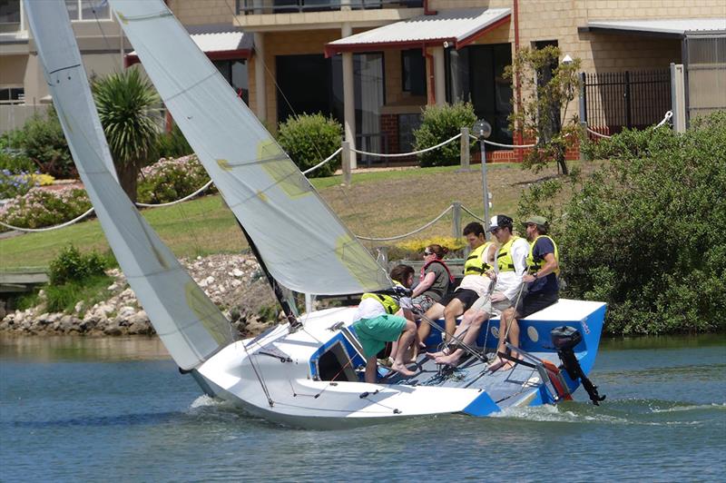 Sailors needed to be on their toes with gusty conditions on offer - Goolwa Regatta Week 2019 photo copyright Chris Caffin, Canvas Sails taken at Goolwa Regatta Yacht Club and featuring the IRC class