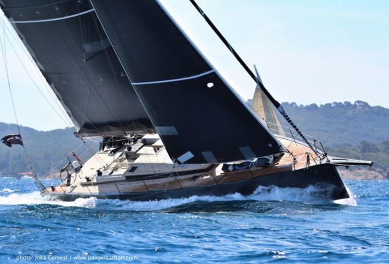 Tim Gollin's Lombard designed 67-foot sloop Arará will be relaunched with new graphics and colours before the start of the Antigua Bermuda Race - photo © Joka Gemesi