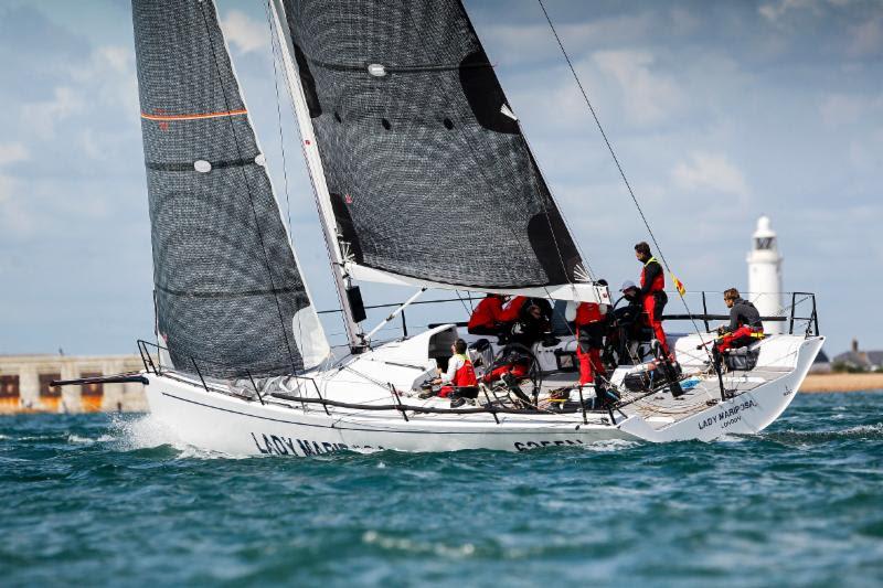 Looking forward to: `Good breeze and proper waves` on the British Ker 46 Lady Mariposa photo copyright Paul Wyeth / pwpictures.com taken at Antigua Yacht Club and featuring the IRC class