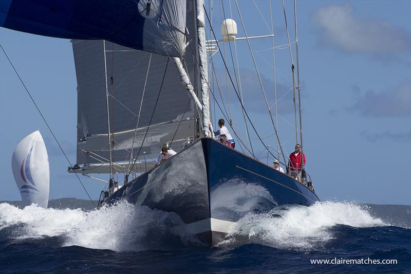 Happy Birthday Rebecca! German Frers Design, 140ft (42m) ketch - 2019 Superyacht Challenge Antigua photo copyright Claire Matches / www.clairematches.com taken at  and featuring the IRC class