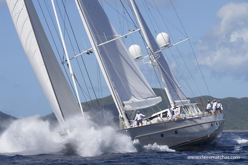 148ft (45m) Dubois ketch Catalina was runner up in the Buccaneers Class and winner of a new Spirit of Tradition Trophy, donated by Rebecca and Pendennis Shipyard - 2019 Superyacht Challenge Antigua - photo © Claire Matches / www.clairematches.com