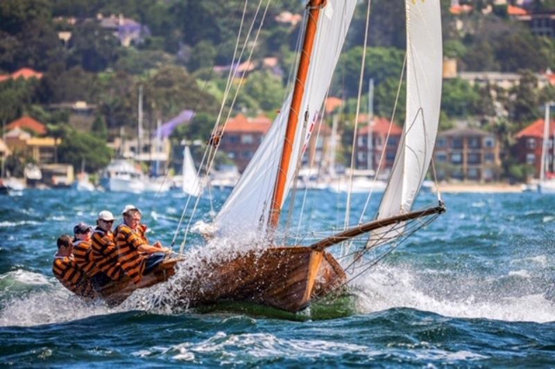 Sydney boat builder Ian Smith has brought Britannia down for the Australian Wooden Boat Festival in Hobart photo copyright Ian Smith taken at  and featuring the IRC class