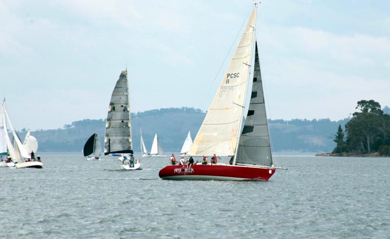 Redback powers to windward on Kangaroo Bay, Cygnet, south of Hobart - 2019 Cygnet Regatta Weekend - photo © Jessica Coughlan