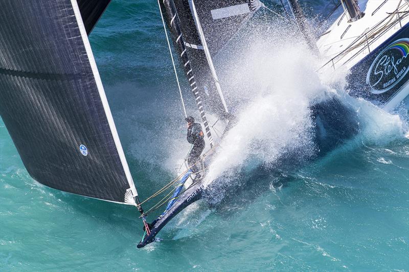 Black Jack buried in the Molle islands race - Hamilton Island Race Week 2017 photo copyright Andrea Francolini taken at Hamilton Island Yacht Club and featuring the IRC class