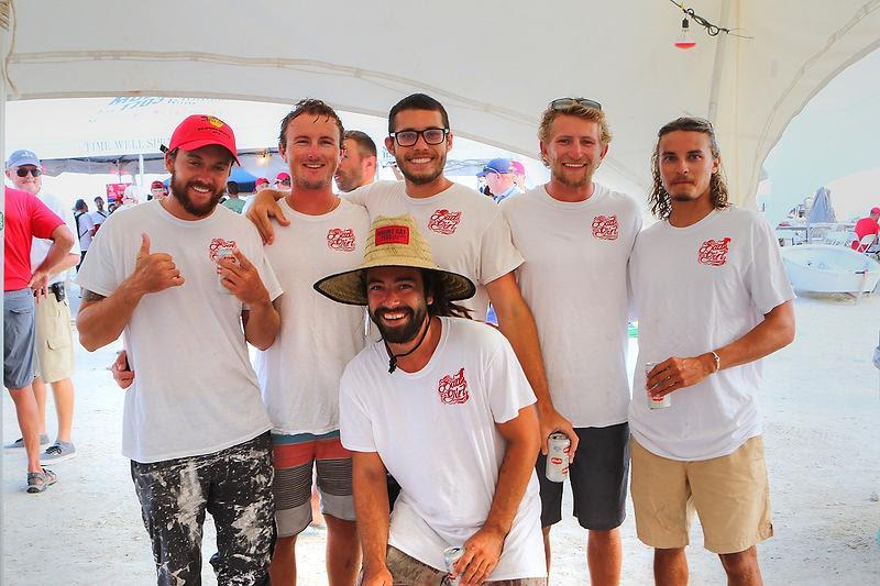 High School friends on the J/100 Bad Girl after winning their class on Mount Gay Rum Race Day - BVI Spring Regatta 2019 - photo © Ingrid Abery / www.ingridabery.com