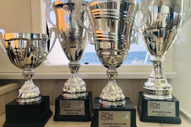 Best Busuanga silverware. Punta Fuego to Busuanga Race 2019 photo copyright David Sutton taken at Punta Fuego Yacht Club and featuring the IRC class