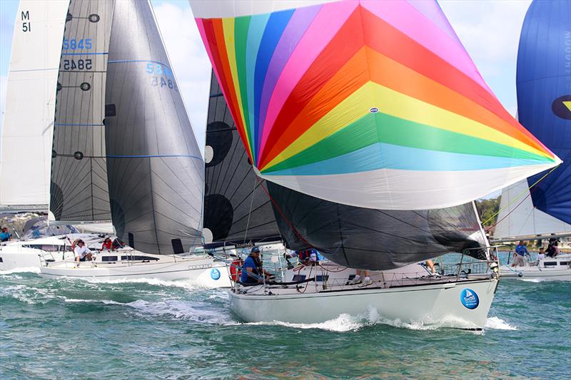 Botany Access Cocomo (furthest left) wins the Non-spin division - Commodore's Cup photo copyright Mark Rothfield taken at Port Stephens Yacht Club and featuring the IRC class