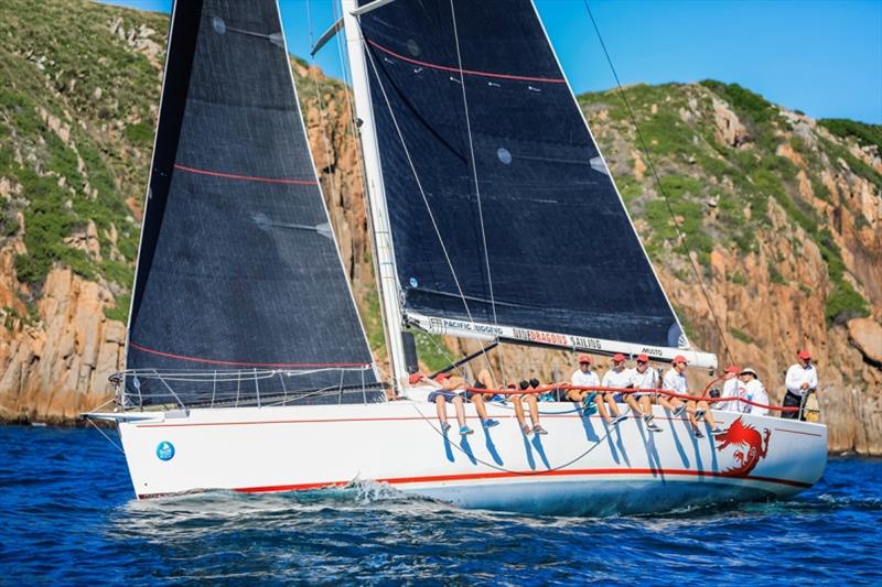 Nine Dragons aiming for a 5th consecutive division win - Sail Port Stephens 2017 photo copyright Salty Dingo taken at Port Stephens Yacht Club and featuring the IRC class