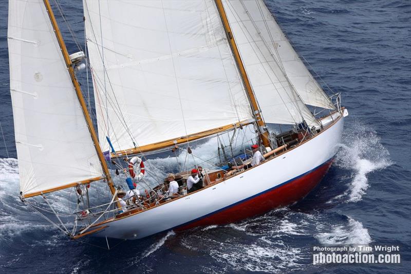 1936 Henry Gruber yawl Peter von Seestermuehe - Antigua Classics Yacht Regatta 2019 - photo © Tim Wright