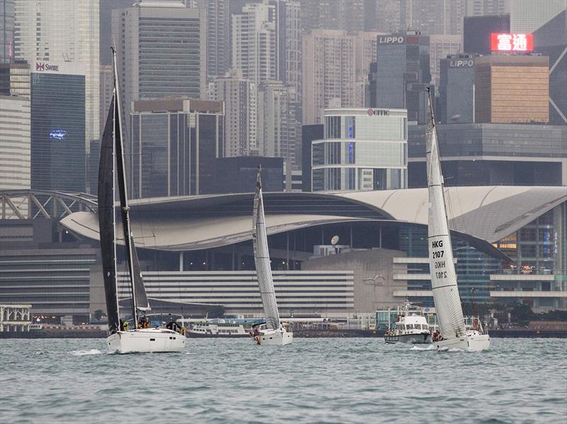 2019 Hong Kong to Puerto Galera Yacht Race start photo copyright Guy Nowell taken at Royal Hong Kong Yacht Club and featuring the IRC class