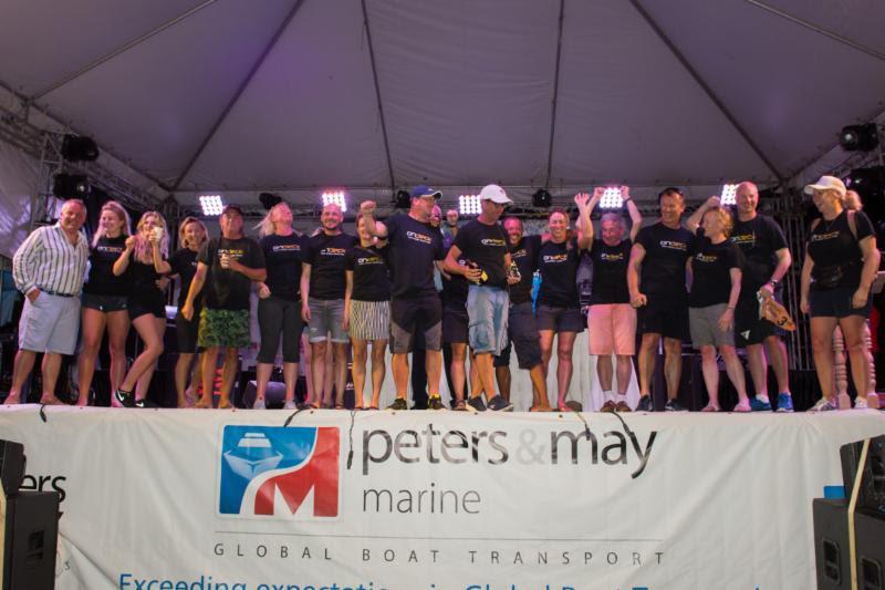 A podium place for the team on OnDeck's Spirit of Juno - 2019 Peters & May Round Antigua Race - photo © Ted Martin
