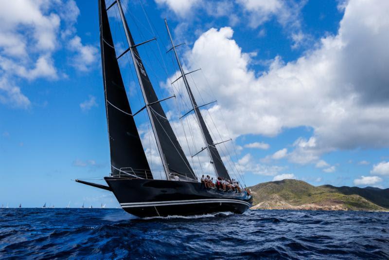 Birthday celebrations for Sir Peter Harrison on Sojana, competing in CSA Racing 1 - Antigua Sailing Week 2019 photo copyright PaulWyeth / pwpictures.com taken at Antigua Yacht Club and featuring the IRC class