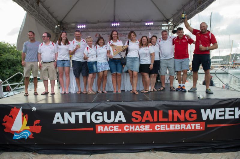 Ross Applebey's Scarlet Oyster crew - Antigua Sailing Week photo copyright Ted Martin taken at Antigua Yacht Club and featuring the IRC class