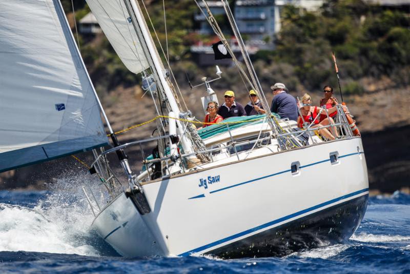 Winning the last race on the final day in Club Class - Ian Galbraith's Scottish team racing Oyster 53 Jigsaw - Antigua Sailing Week - photo © Paul Wyeth / pwpictures.com