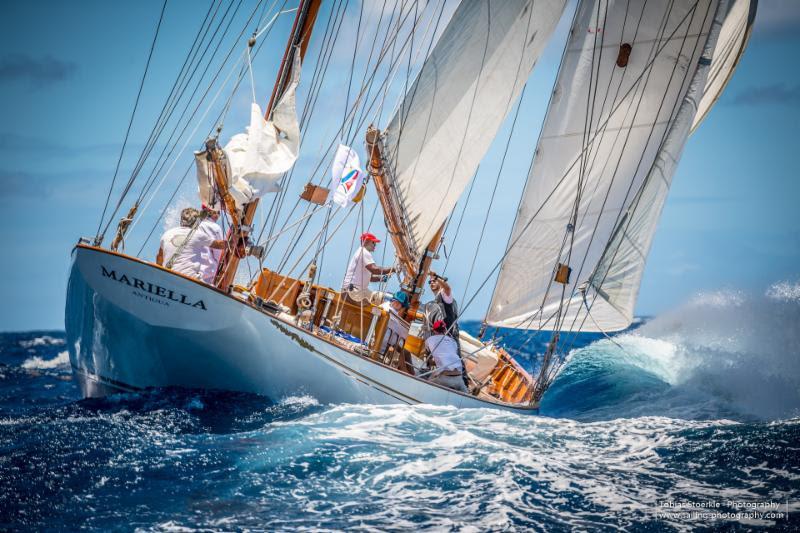 Carlo Falconne's Alfred Mylne 1938 yawl Mariella (ANT) - 2019 Antigua Bermuda Race - photo © Tobias Stoerkle - www.sailing-photography.com