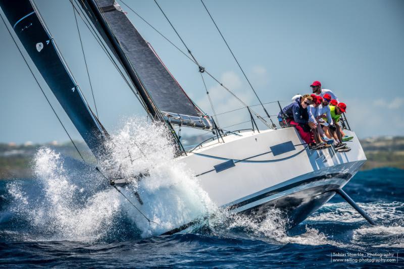 Lombard 46 Pata Negra (GBR) skippered by Andy Liss - Antigua Bermuda Race photo copyright Tobias Stoerkle taken at Royal Bermuda Yacht Club and featuring the IRC class