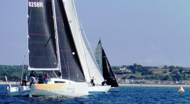 Royal Channel Islands YC Spring Regatta class 1 and 2 start photo copyright Bill Harris taken at Royal Channel Islands Yacht Club and featuring the IRC class