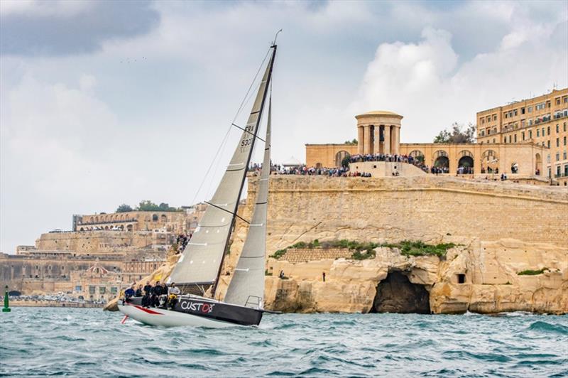 Courrier Recommandé, at the start of the 2018 Rolex Middle Sea Race - photo © Rolex / Kurt Arrigo 