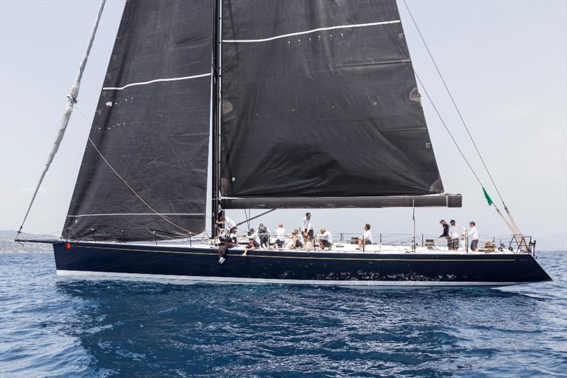 Argentinean Miguel Galuccio's Vera (ex-My Song) succumbs to the dying breeze. - 2019 Rolex Giraglia photo copyright IMA / Studio Borlenghi taken at Yacht Club Italiano and featuring the IRC class