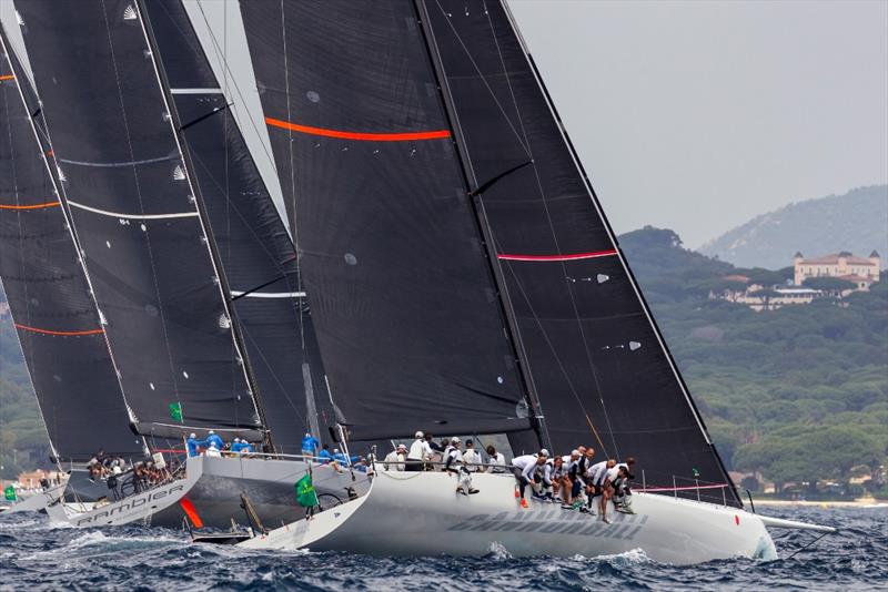 IRC 0 Racer start with Dario Ferrari's Maxi 72 Cannonball to weather.  - Rolex Giraglia 2019 photo copyright IMA / Studio Borlenghi taken at Yacht Club Italiano and featuring the IRC class