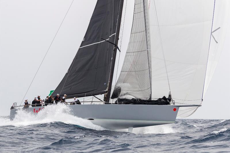 Launched! Wild Joe exposes herself back to the forward canard. - Rolex Giraglia 2019 photo copyright IMA / Studio Borlenghi taken at Yacht Club Italiano and featuring the IRC class