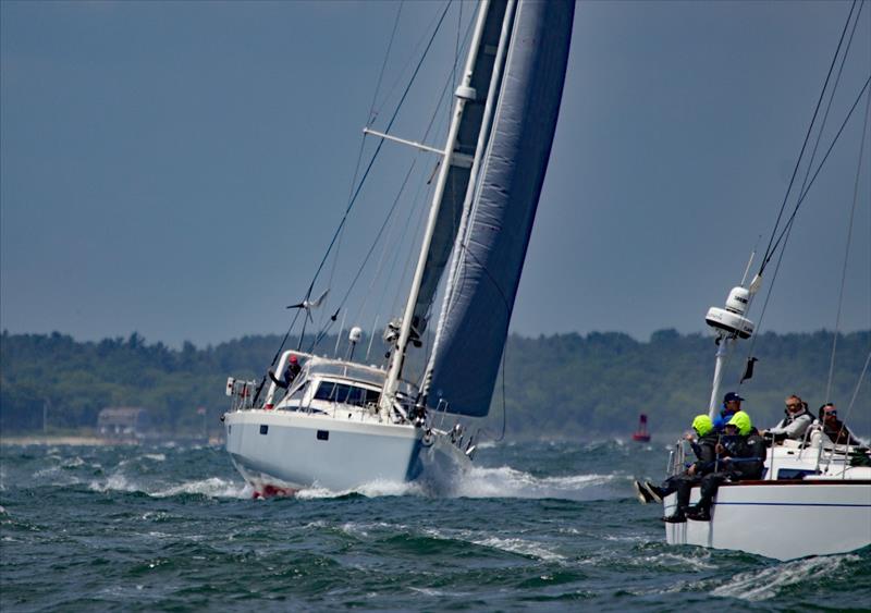 Kiwi Spirit was the line honors leader from start to finish in the 2019 Marion Bermuda Race. The Farr 63 finished off St. David's Lighthouse at 2:27:59 Tuesday.  - photo © Talbot Wilson