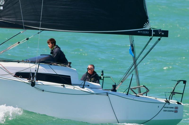 Gavin Howe's Hamble, UK based Sun Fast 3600 Tigris finishing in Dieppe - 2019 RORC Morgan Cup photo copyright Louay Habib taken at Royal Ocean Racing Club and featuring the IRC class