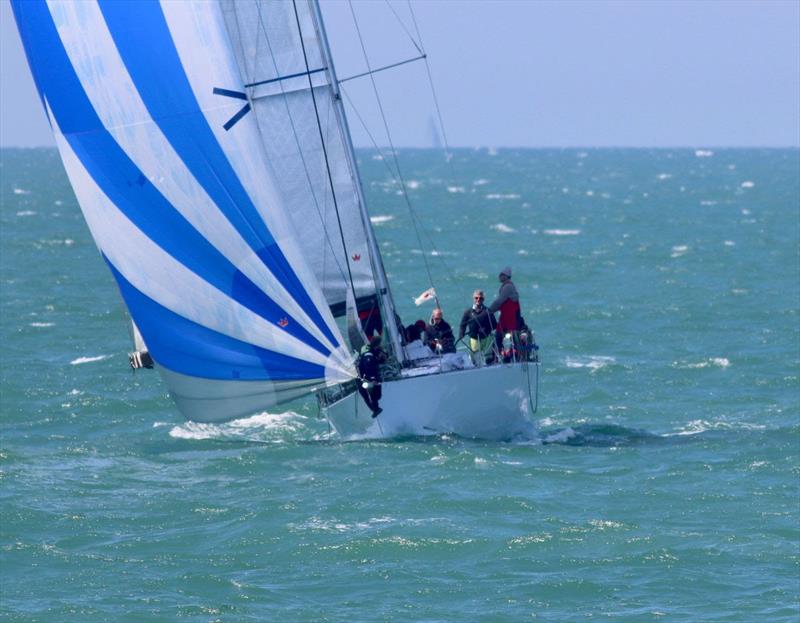 Corby 45 Incisor under kite on her way to a strong finish in Dieppe - 2019 RORC Morgan Cup - photo © Rick Tomlinson / RORC