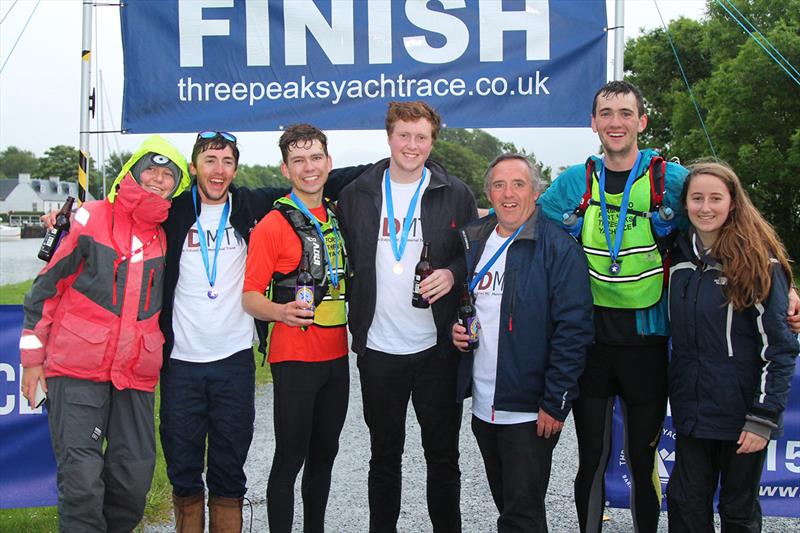 DDMT at the finish - 42nd Three Peaks Yacht Race 2019 photo copyright Rob Howard / www.threepeaksyachtrace.co.uk taken at Merioneth Yacht Club and featuring the IRC class