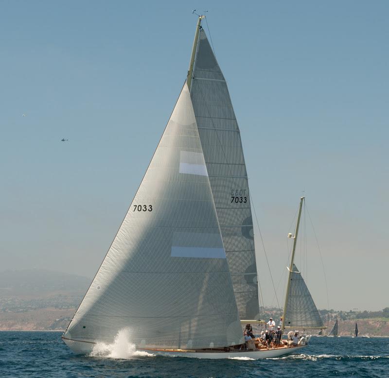 Chubasco charges off the start - 2019 Transpac 50 photo copyright Doug Gifford / Ultimate Sailing taken at Transpacific Yacht Club and featuring the IRC class