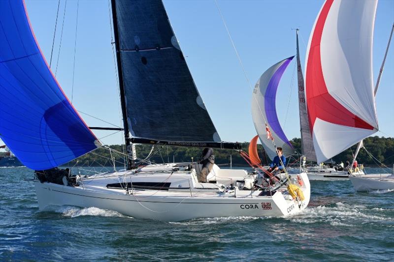 Nigel & Tim Goodhew Sunfast 3200 Cora - RORC Cowes Dinard St Malo Race photo copyright Rick Tomlinson / RORC taken at Royal Ocean Racing Club and featuring the IRC class