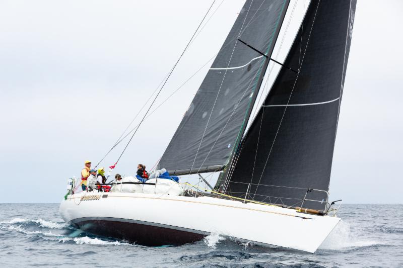 Already stacking sails on John Shulze's SC 52 Horizon, class winner in 2017 Transpac photo copyright Emma Deardorff / Ultimate Sailing taken at Transpacific Yacht Club and featuring the IRC class