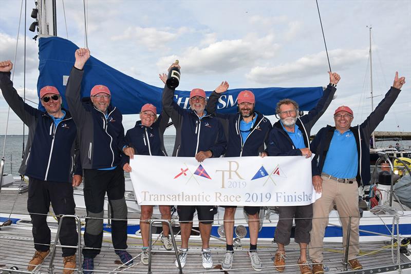 Transatlantic Race Charisma finishes in Cowes photo copyright Rick Tomlinson taken at New York Yacht Club and featuring the IRC class
