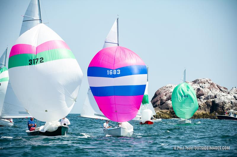 Matt Hooks and Rob Pascal (sail No. 1683) fight off a late offensive from David Nelson to capture their first Helly Hansen NOOD Regatta at Marblehead Race Week photo copyright Paul Todd / Outside Images / NOOD taken at Boston Yacht Club and featuring the IRC class