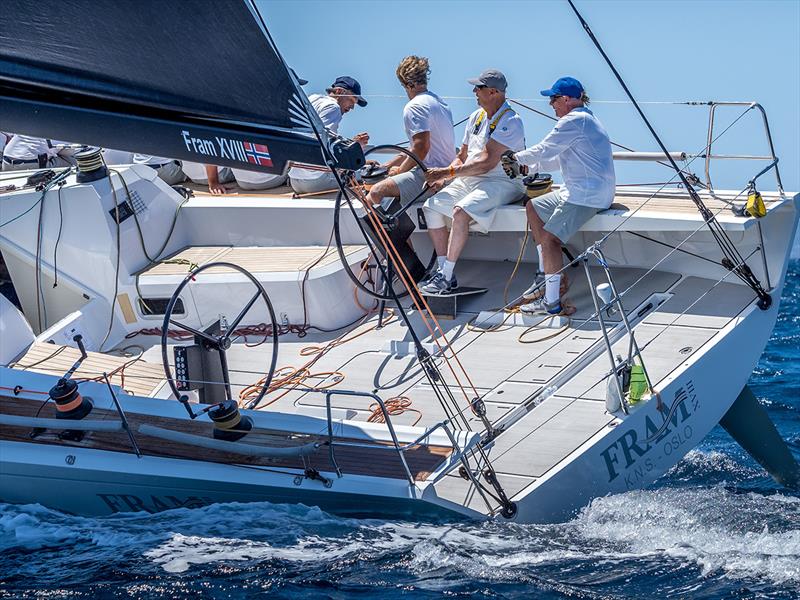 King Harald of Norway with his Fram XVIII training in Palma - 38 Copa del Rey MAPFRE - photo © Nico Martínez / Copa del Rey MAPFRE