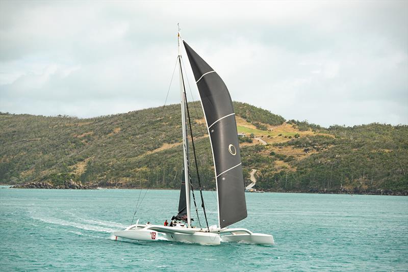 Beau Geste in Dent Passage - Lendlease Brisbane to Hamilton Island Yacht Race photo copyright Simon Hutchen taken at Royal Queensland Yacht Squadron and featuring the IRC class