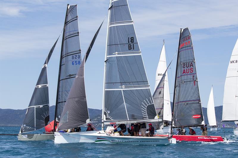REO Sportswagon (right) - Airlie Beach Race Week 2019 photo copyright Andrea Francolini taken at Whitsunday Sailing Club and featuring the IRC class