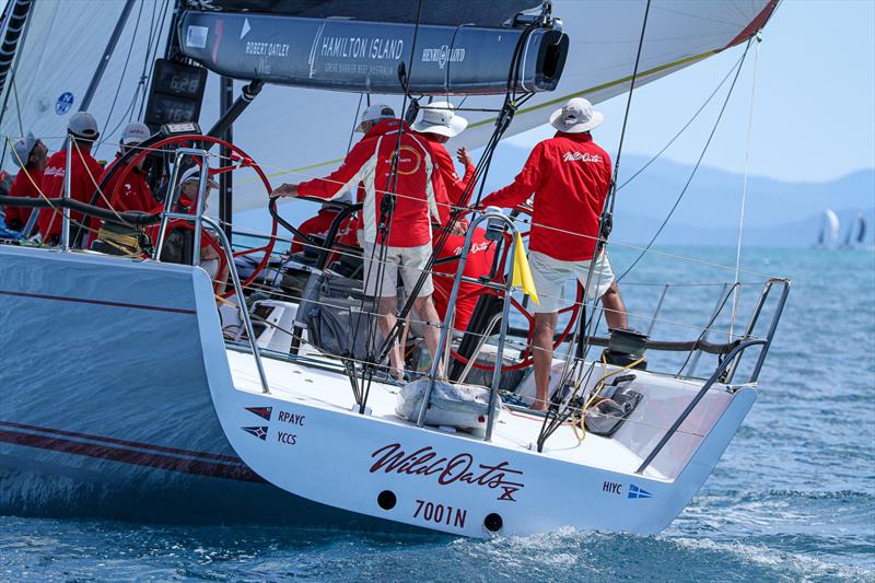 Wild Oats X works out her options - Day 2 - Hamilton Island Race Week, August 19, photo copyright Richard Gladwell taken at Hamilton Island Yacht Club and featuring the IRC class