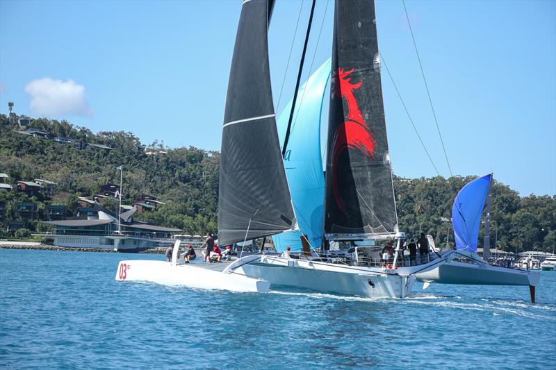 Beau Geste crosses the finish line - Day 2 - Hamilton Island Race Week, August 19, - photo © Richard Gladwell