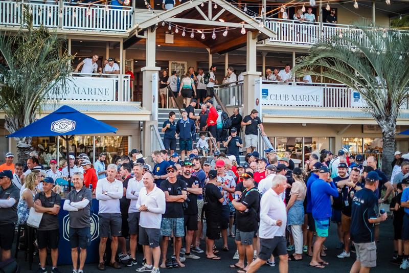 The post race debrief /party gets under way on Front Street - Hamilton Island Race Week 2019 - photo © Craig Greenhill / <a target=