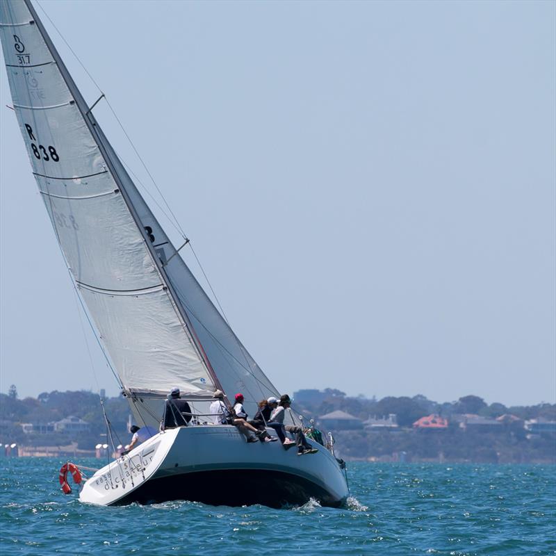 R838 Dictateur competing in last year's event - Lipton Cup Regatta photo copyright Harry Fisher taken at Royal Yacht Club of Victoria and featuring the IRC class