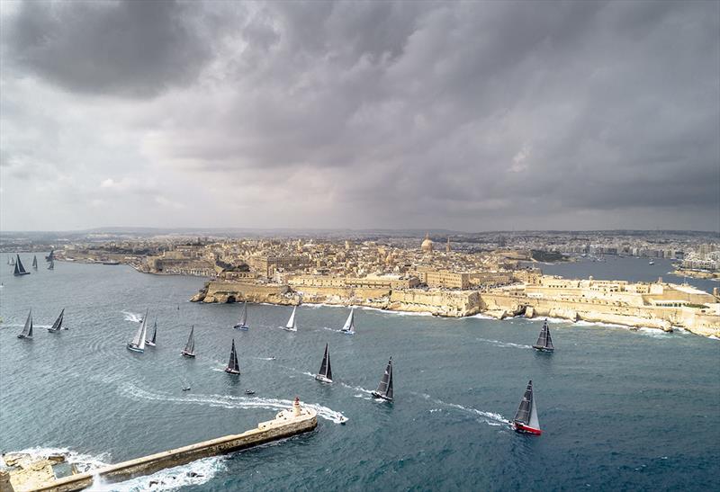 Start 2018 Rolex Middle Sea Race, Valletta, Malta photo copyright Rolex / Kurt Arrig taken at Royal Malta Yacht Club and featuring the IRC class
