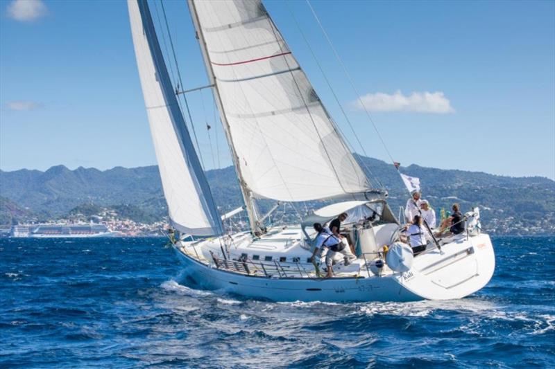 The Swiss Ocean Racing Club's Kali arrives in Grenada in the 2018 RORC Transatlantic Race photo copyright Arthur Daniel taken at Royal Ocean Racing Club and featuring the IRC class