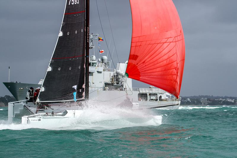 Attitude - PIC Coastal Classic - Start - Waitemata Harbour - October 25, photo copyright Richard Gladwell, Sail-World.com / nz taken at New Zealand Multihull Yacht Club and featuring the IRC class