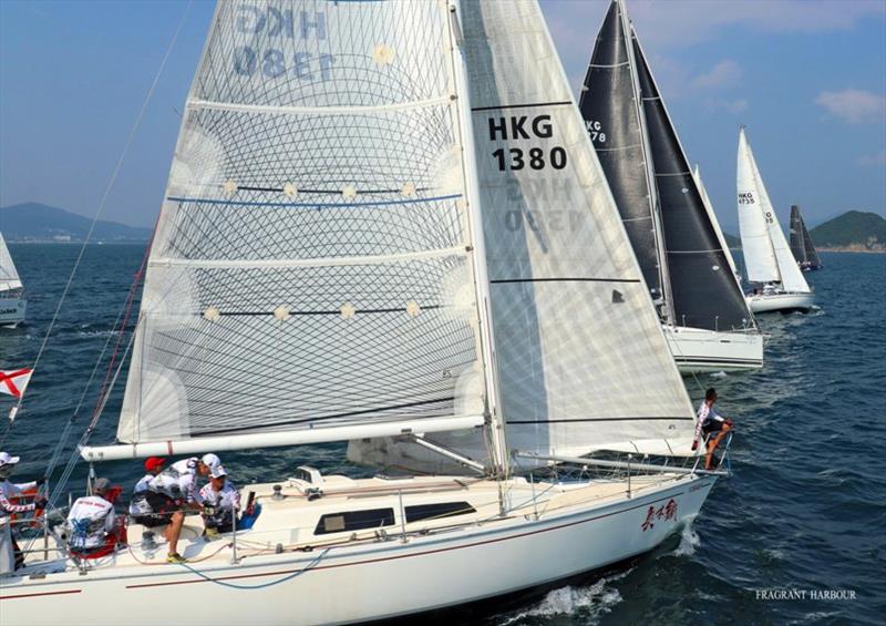 Passing close to the committee boat - Monsoon Winter Series, Race 1 photo copyright Chris Howarth taken at Hebe Haven Yacht Club and featuring the IRC class