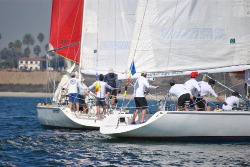 Weis chases Shane Young, the 2017 Series winner and the winner of LBYC's two-day regatta, which is the third and last of the series photo copyright Laurie Morrison / LBYC taken at Long Beach Yacht Club and featuring the IRC class