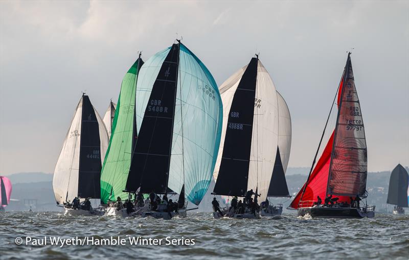 IRC Two during the HYS Hamble Winter Series week 5 photo copyright Paul Wyeth / www.pwpictures.com taken at Hamble River Sailing Club and featuring the IRC class