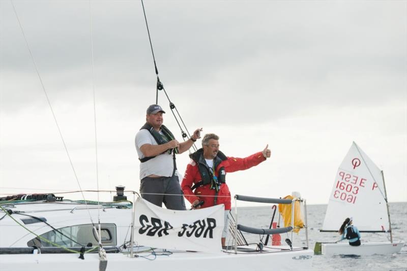 Jeremy Waitt and Richard Palmer on JPK 10.10 Jangada are the furthest north of the rhumb line in the RORC Transatlantic Race photo copyright Joaquin Vera / RORC / Calero Marinas taken at Royal Ocean Racing Club and featuring the IRC class