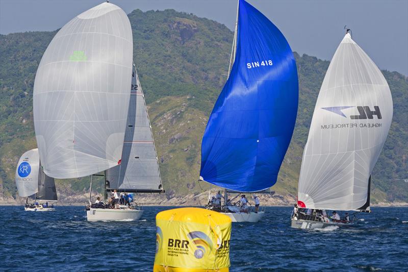 At the BRR leeward mark. Phuket King's Cup Regatta 2019 photo copyright Guy Nowell / Phuket King's Cup taken at Royal Varuna Yacht Club and featuring the IRC class